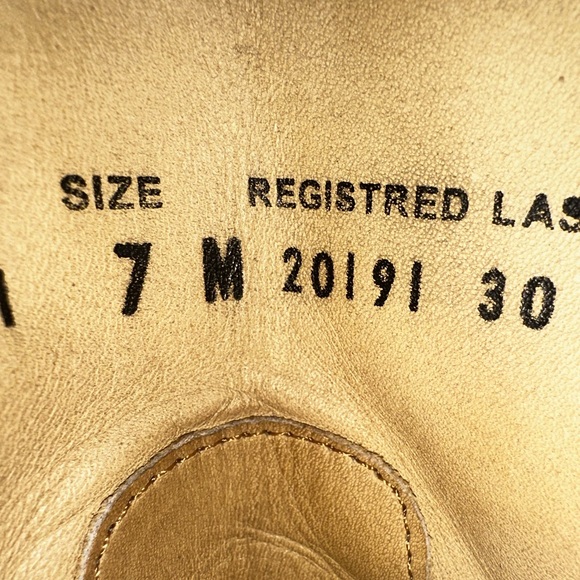 Corral Vintage Jessica Western Cowgirl Boots Brown Inlay Leather Studs Size 7 - Picture 7 of 10